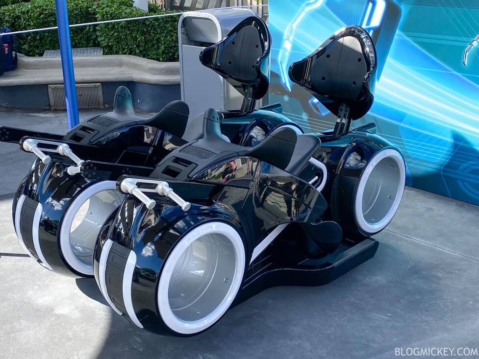 Hop on a TRON Lightcycle Run Ride Vehicle at 2022 D23 Expo